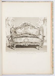 Canapè eseguito per il Conte di Bielinski nel 1735, 4a Tavola da Juste Aurèle Meissonnier