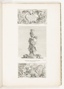 Libri di Ornamenti Inventati e Disegnati da J.A. Meissonnier Architetto, Disegnatore della Camera e del Gabinetto del Re, tav. 20 in Oeuvres de Juste-Aurèle Meissonnier da Juste Aurèle Meissonnier