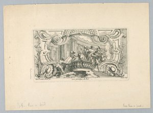 Ornamento con figure da Juste Aurèle Meissonnier