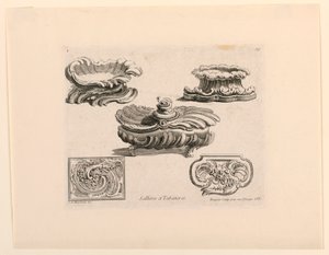 Saliera e tabacchiere da Juste Aurèle Meissonnier