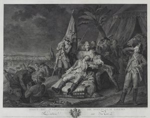 Morte del Marchese di Montcalm Gozon da Juste Chevillet