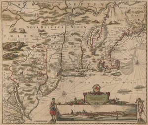 Americae Septentrionalio da Justus Danckerts