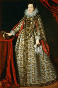 Ritratto di Eleonora Gonzaga (1598-1655), nel suo abito da sposa da Justus Sustermans