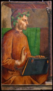 Ritratto di Dante Alighieri 1265-1321, 1476 da Justus van Gent