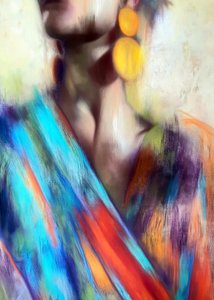 Moda astratta e colorata