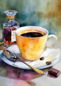 Un elegante momento di piacere con il caffè da Justyna Jaszke