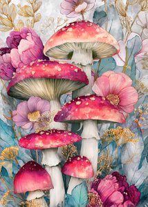 Funghi della foresta incantata da Justyna Jaszke