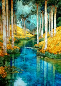 Il fiume della foresta incantata