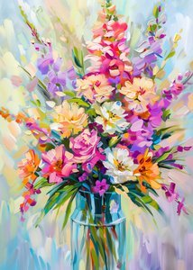 Bouquet floreale dai colori vivaci da Justyna Jaszke