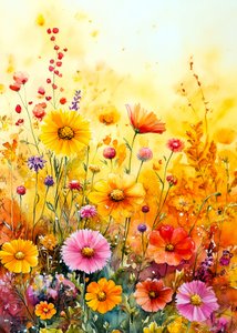Prato fiorito dai colori vivaci da Justyna Jaszke
