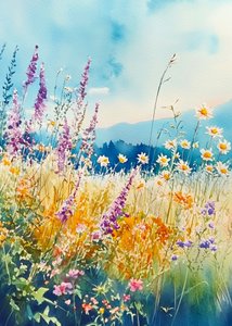 Prato fiorito dai colori vivaci da Justyna Jaszke