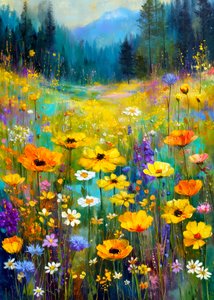 La serenità del Monte Wildflower da Justyna Jaszke