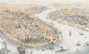 New York da Sud-Ovest, ca. 1852 da K. Th. Westermann