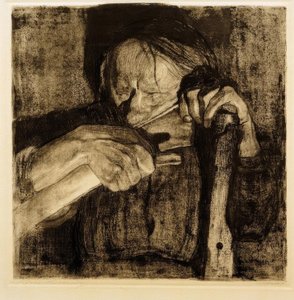 Affilatura della falce da Käthe Kollwitz