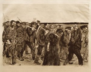 Processione dei tessitori da Käthe Kollwitz