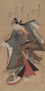 Sanjo Kantaro II nel ruolo di Urashima Taro, inizio 1700 da Kaigetsudô Ando