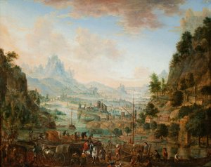 Veduta delle rive del Reno da Kalraet