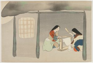 Fiori di Cento Mondi (Momoyogusa): Setacciare la Seta (Uchiginu) da Kamisaka Sekka