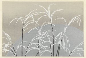 Luna e erbe da Kamisaka Sekka