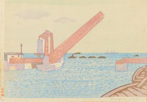 Ponte levatoio di Shibaura da Kanenori Suwa