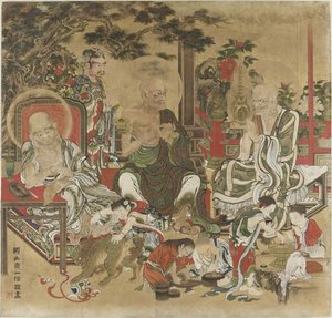 I sedici Arhat Juroku Rakan da Kano Kazunobu