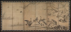 Oche selvatiche, fine 1500-inizio 1600 da Kano Sanraku