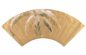 Palma di banana nella neve