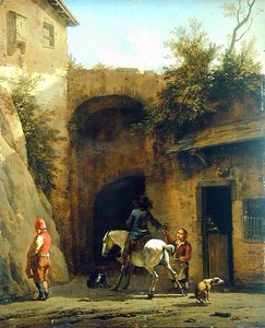 Davanti alla locanda, 1658