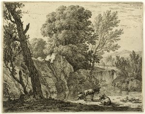 Il facchino con due asini da Karel Dujardin