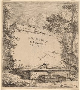 Pagina del titolo con fontana da Karel Dujardin