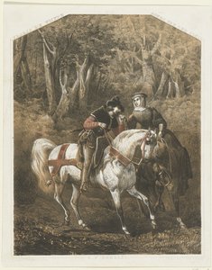 Floris V e Agnes van der Sluis, ca. 1270-1280 da Karel Frederik Bombled