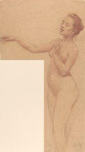 Nudo femminile con braccio teso da Karel Vitezslav Masek