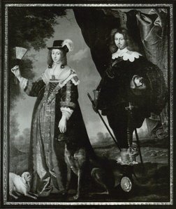 Leonora Christina, Contessa Ulfeldt 1621-1698 e Valdemar Christian di Schleswig-Holstein 1622-1656 da Karel van Mander III