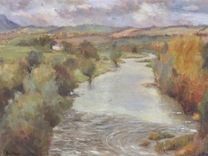 Il fiume Tweed, Roxburghshire, 1995 da Karen Armitage