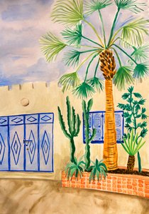 Blue Gate Oasis Garden da Karen Menzenbach