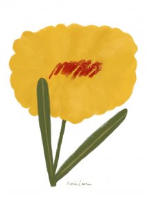 Semplice fiore giallo