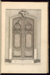 Elevazione e pianta di un portale da Karl Albert von Lespilliez