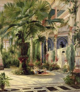 Interno della Palm House a Potsdam