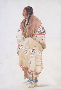 Chan-Cha-Uia-Teuin, donna Teton da Karl Bodmer