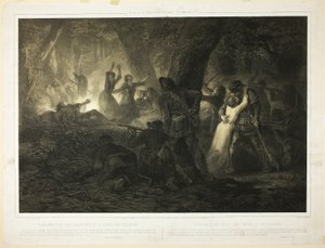 La liberazione delle figlie di Daniel Boone e Callaway, seconda tavola dell