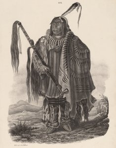 Un indiano Monitari, 1839 da Karl Bodmer