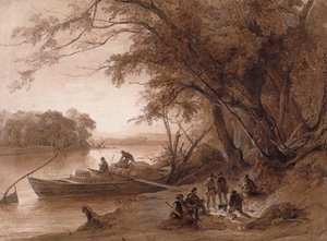Accampamento dei viaggiatori sul Missouri