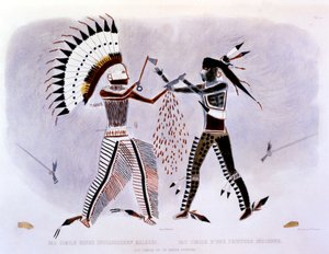 Facsimile di un dipinto indiano, 1843-44 da Karl Bodmer