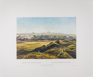 Tableau 44. Vista delle Montagne Rocciose, America di Bodmer, c.1836-43 da Karl Bodmer