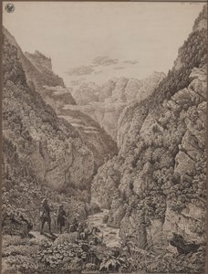 Passo Lueg presso Salisburgo da Karl Friedrich Schinkel