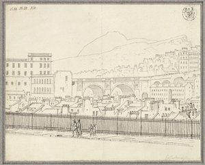 Veduta di Edimburgo con ponte da Karl Friedrich Schinkel
