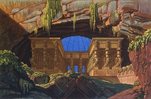 Tempio di Iside e Osiride dove Sarastro sommo sacerdote officia "Il flauto magico"
