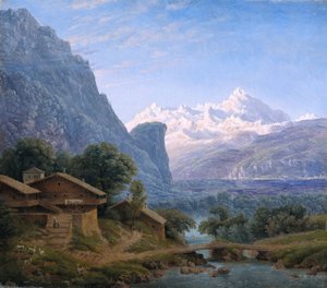 Vista del Monte Bianco da Karl Friedrich Schinkel