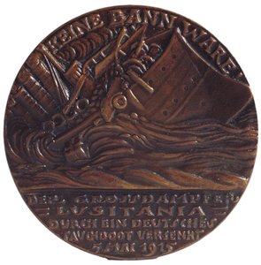 Medaglia commemorativa del siluramento del transatlantico 