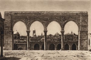 Gerusalemme, Luogo del Tempio (foto in bianco e nero) da Karl Grober